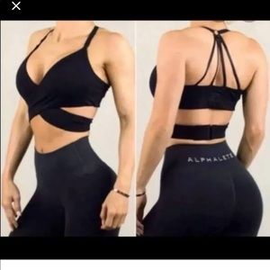Alphalete wrap sports bra